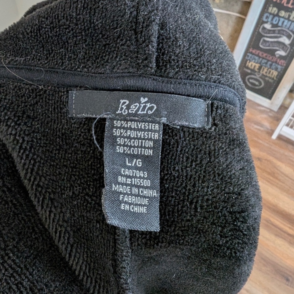 (Free with Purchase) Rain Long Cardigan Contrast Stitching Coatigan Hood - Picture 5 of 11